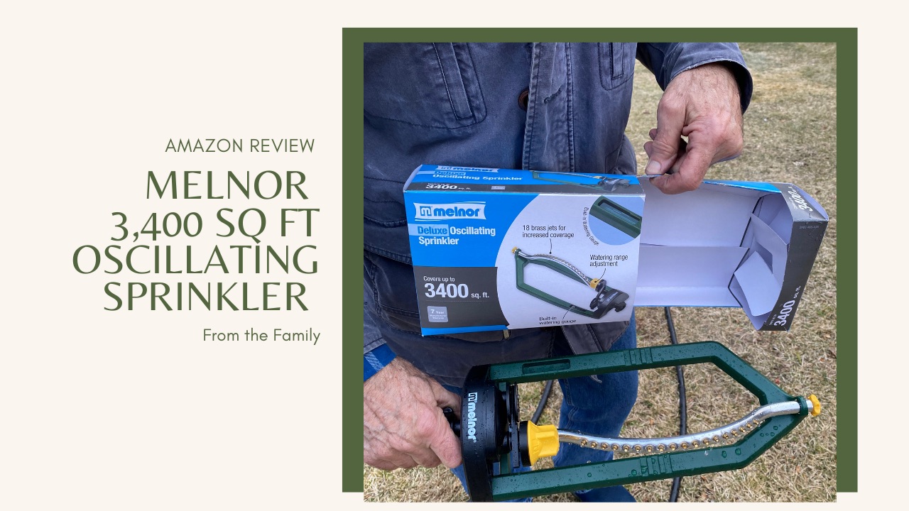 Watch Melnor 3400 Sq Foot Oscillating Sprinkler Review on Amazon Live