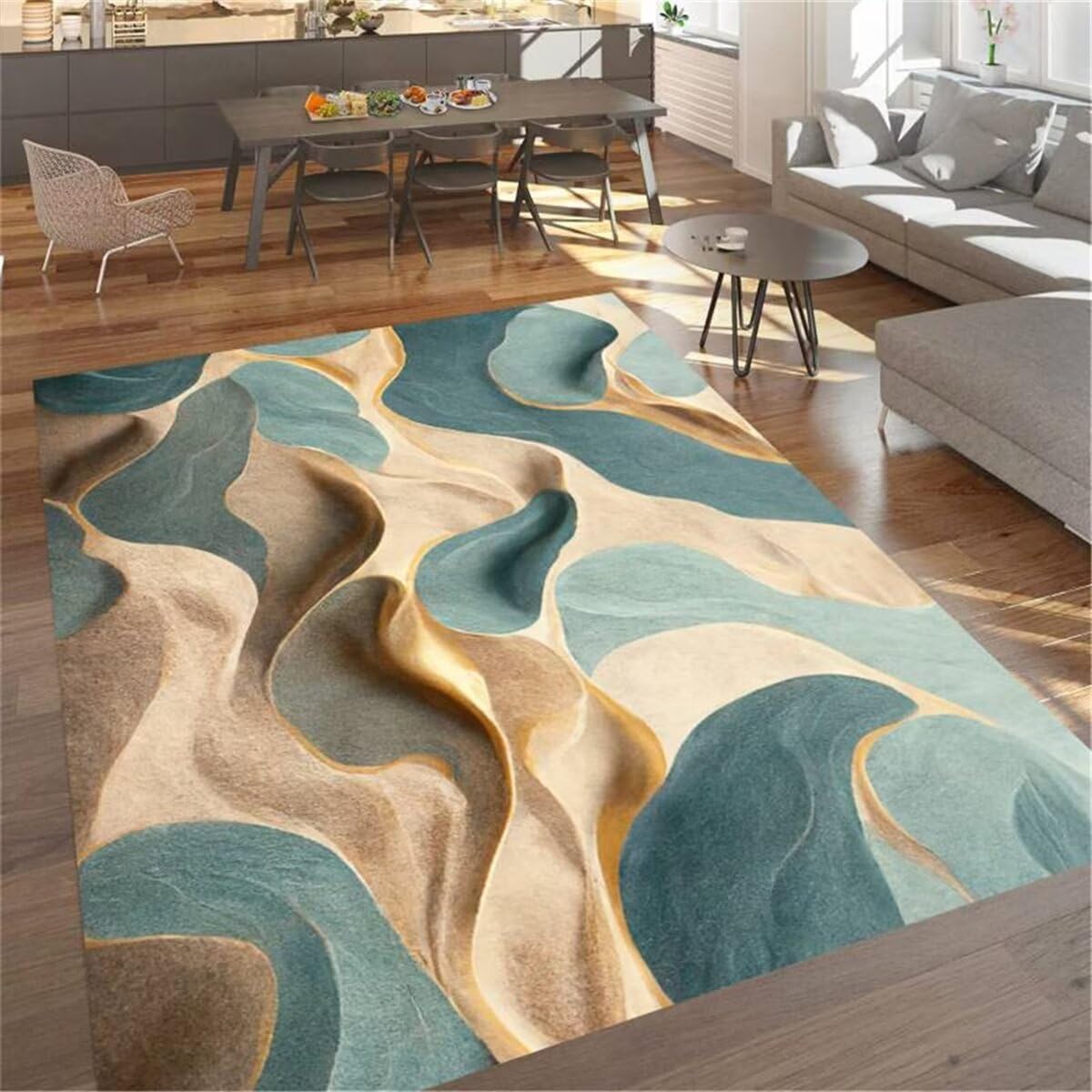 Tapis de chevet chambre bébé fille de style moderne 120X170CM aux finitions soignées