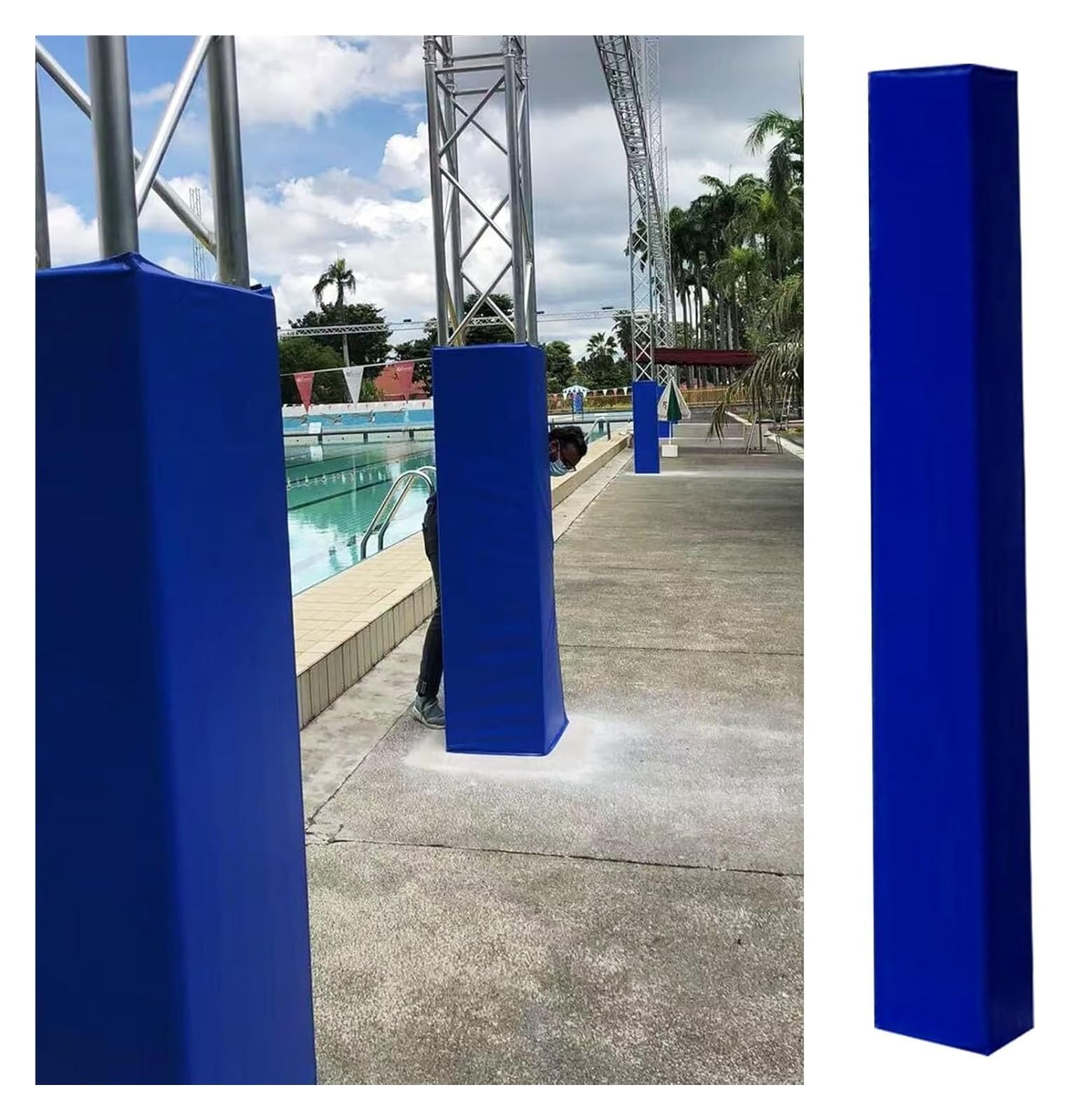 Genérico Almohadilla Cuadrada For Postes, Compatible con Columnas De Postes Grandes De 18 X 18 Cm Y 20 X 20 Cm. Almohadilla Envolvente For Gimnasios Y Áreas De Juegos