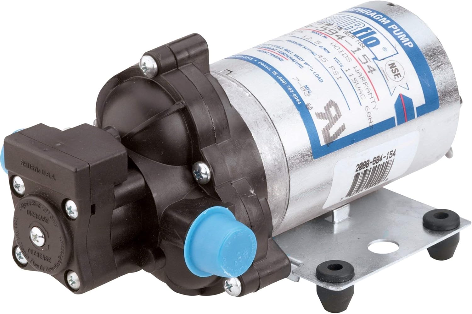 SHURflo Industrial Diaphragm Water Pump - 198 GPH, 1/2in. Port, Model