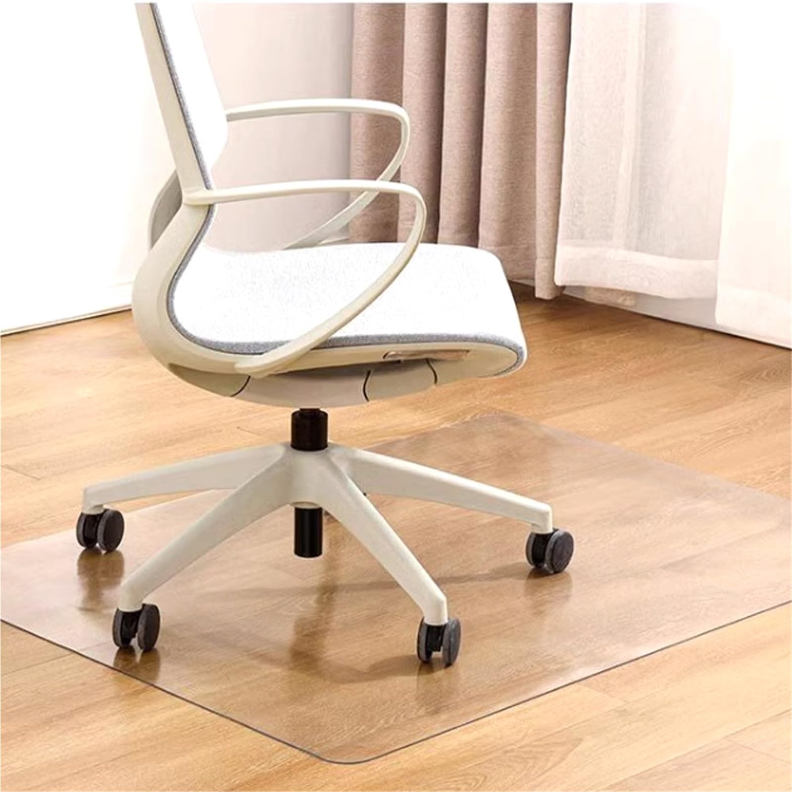 Clear Chair Mat Anti Scratch Kitchen Floor Mats Transparent Floor Protector Mat for Rolling Chairs Plastic Desk Chair