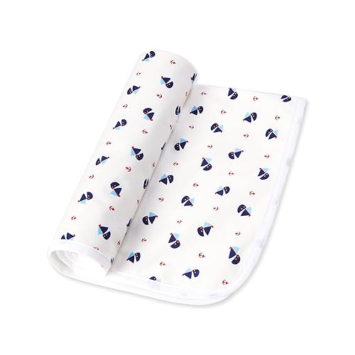 RUILI Cambiador de pañales impermeable para bebé, algodón suave reutilizable, tapete cambiador absorbente portátil para niñas, niños y mujeres (1