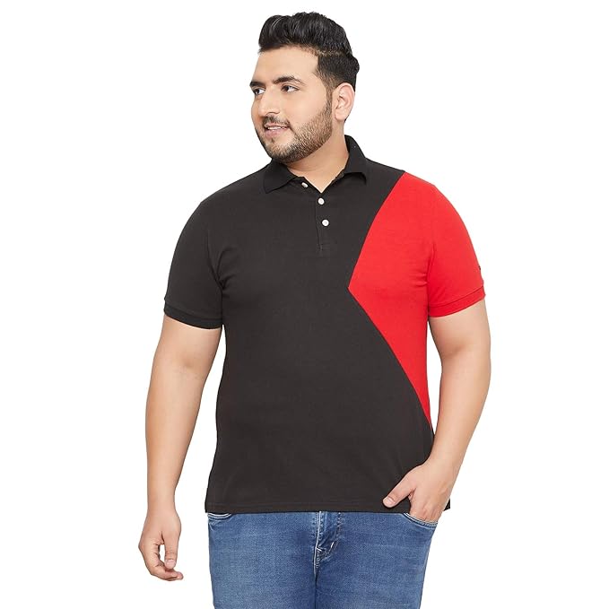 Bigbanana Plus Size Mens Regular Fit Polo at Rs. 331