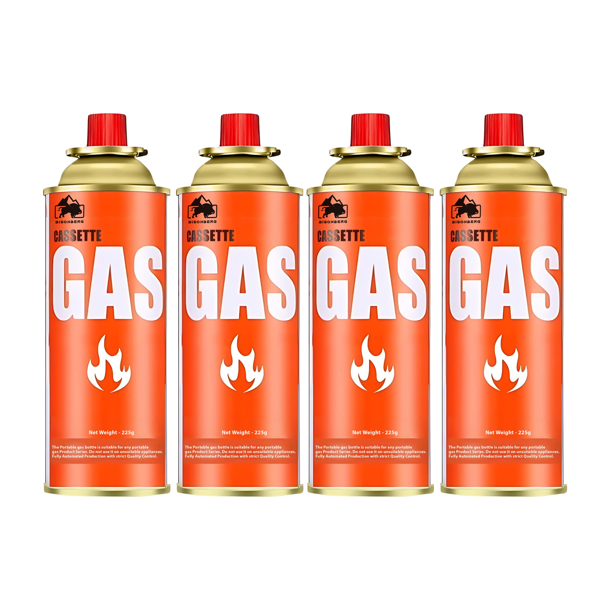 Butane Gas Canister 225g to Refill Flame Lighters, Small Stove, Flame Torch, Welding Fuel Gas, Camping Stove (with Universal Nozzle/Pin).