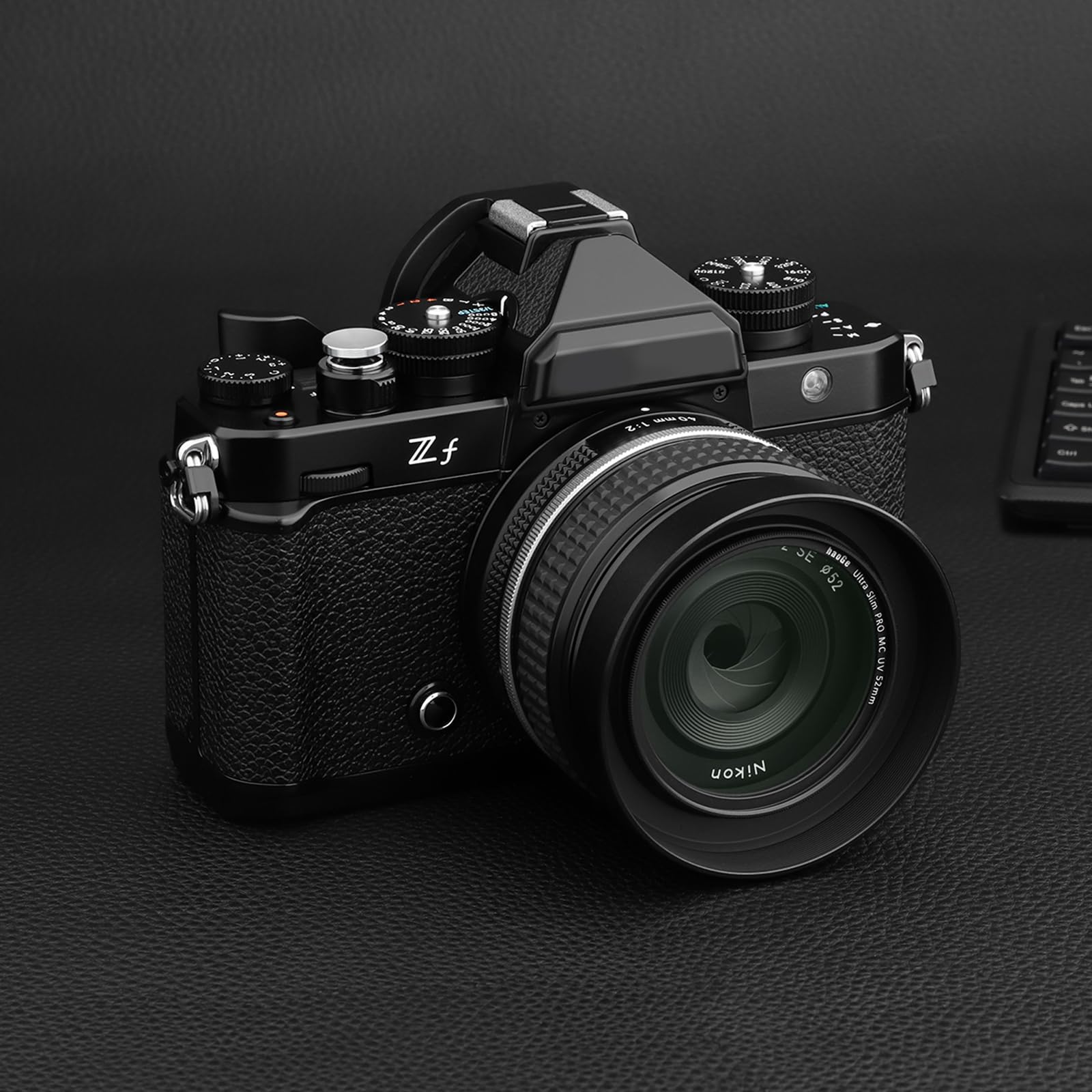 Haoge Pulsante dell'otturatore in metallo per Fujifilm XT5 X100VI XT50 GFX100RF xe5 X-Pro3 Nikon ZF zf DF e Leica Q3 43 M10 M-11 Superficie concava Argento, Nuova Versione: Diametro 12mm