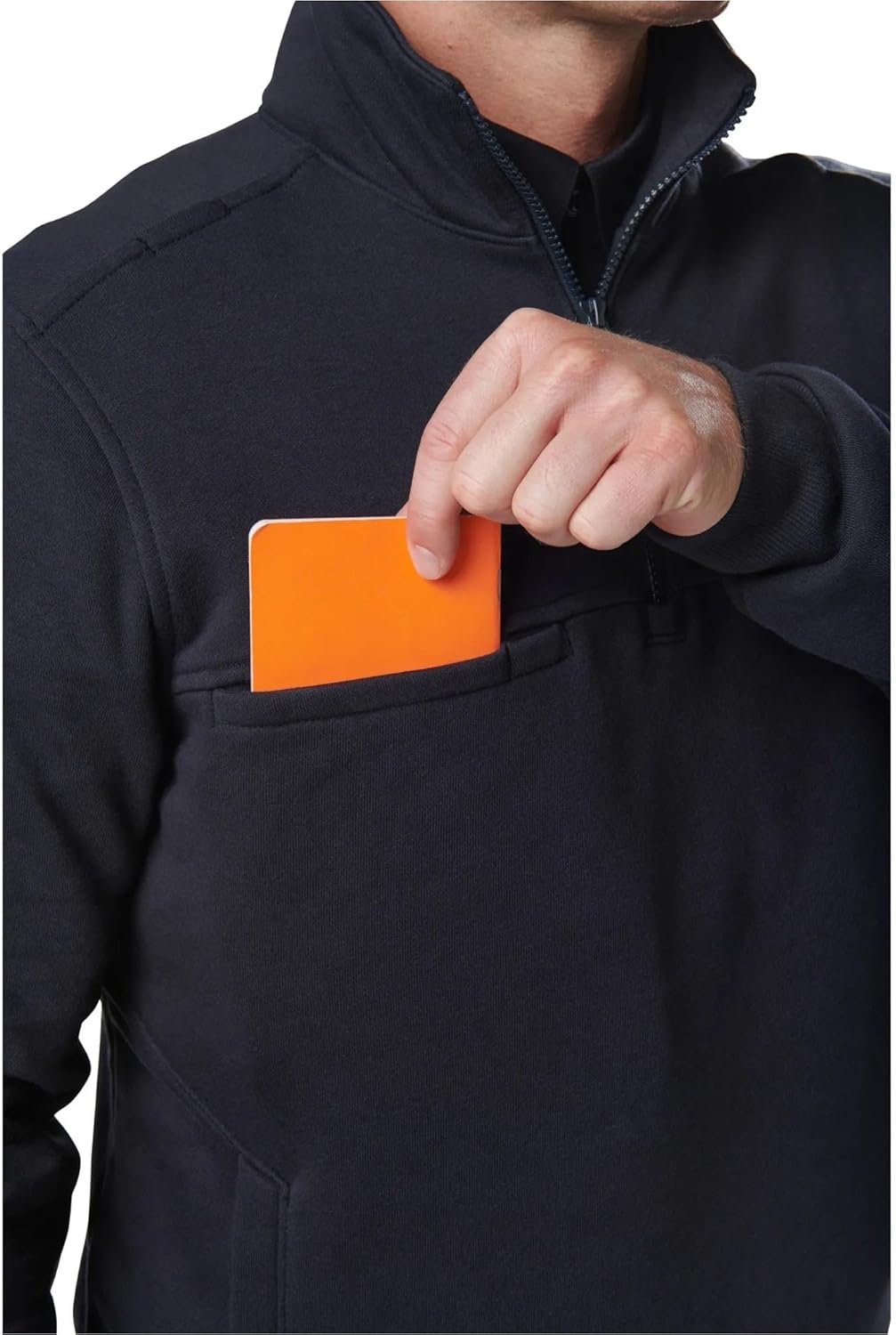 5.11 Tactical Men's Job Shirt 1/4 Zip 2.0 – Water-Resistant Fleece, 100% Cotton, Style 72534ABR - Image 7