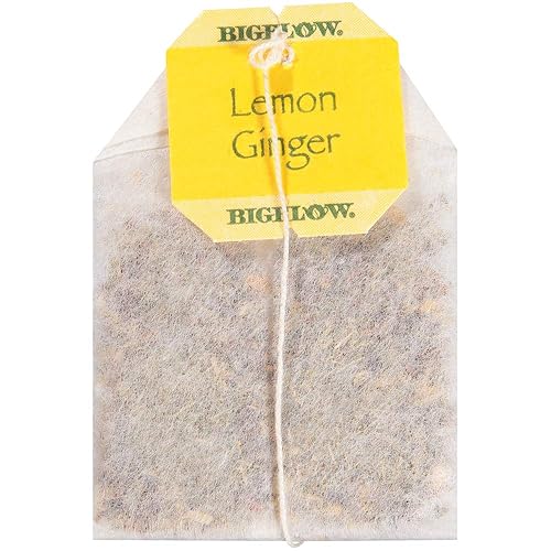 Miniatura 6 de Bigelow - Bolsas de té de hierbas de limón y jengibre, cajas de 28 unidades (paquete de 6) bolsas de té de limón y jengibre, té de hierbas, todo