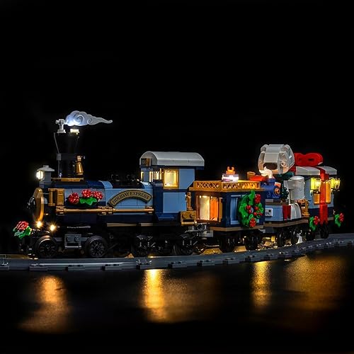 Miniatura 6 de Kit de luces compatible con Lego 10361 Holiday Express Train - Sin modelo solo luz, accesorios de iluminación LED compatibles con Lego 10361