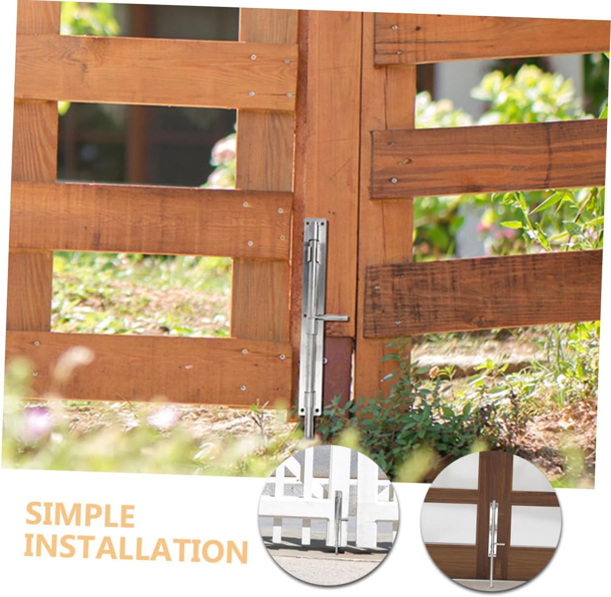 2pcs Stainless Steel Door Latch Locks for Enhanced Security Lock Bolts for Doors Gates Fences for Bathrooms Bedrooms