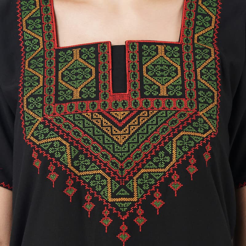 Image of Premium Women Embroidery Night Gown Lizzybizzy Cotton Nighty Maxi