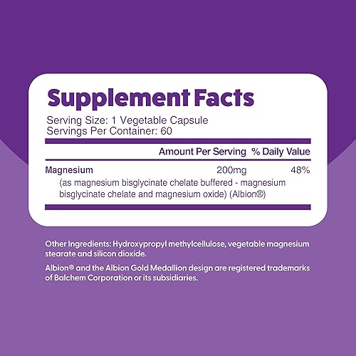 Miniatura 5 de Feel Great Bisglicinato de Magnesio Magnesio de alta absorción, tamponado y quelado para apoyo muscular, óseo y articular 60 cápsulas veganas