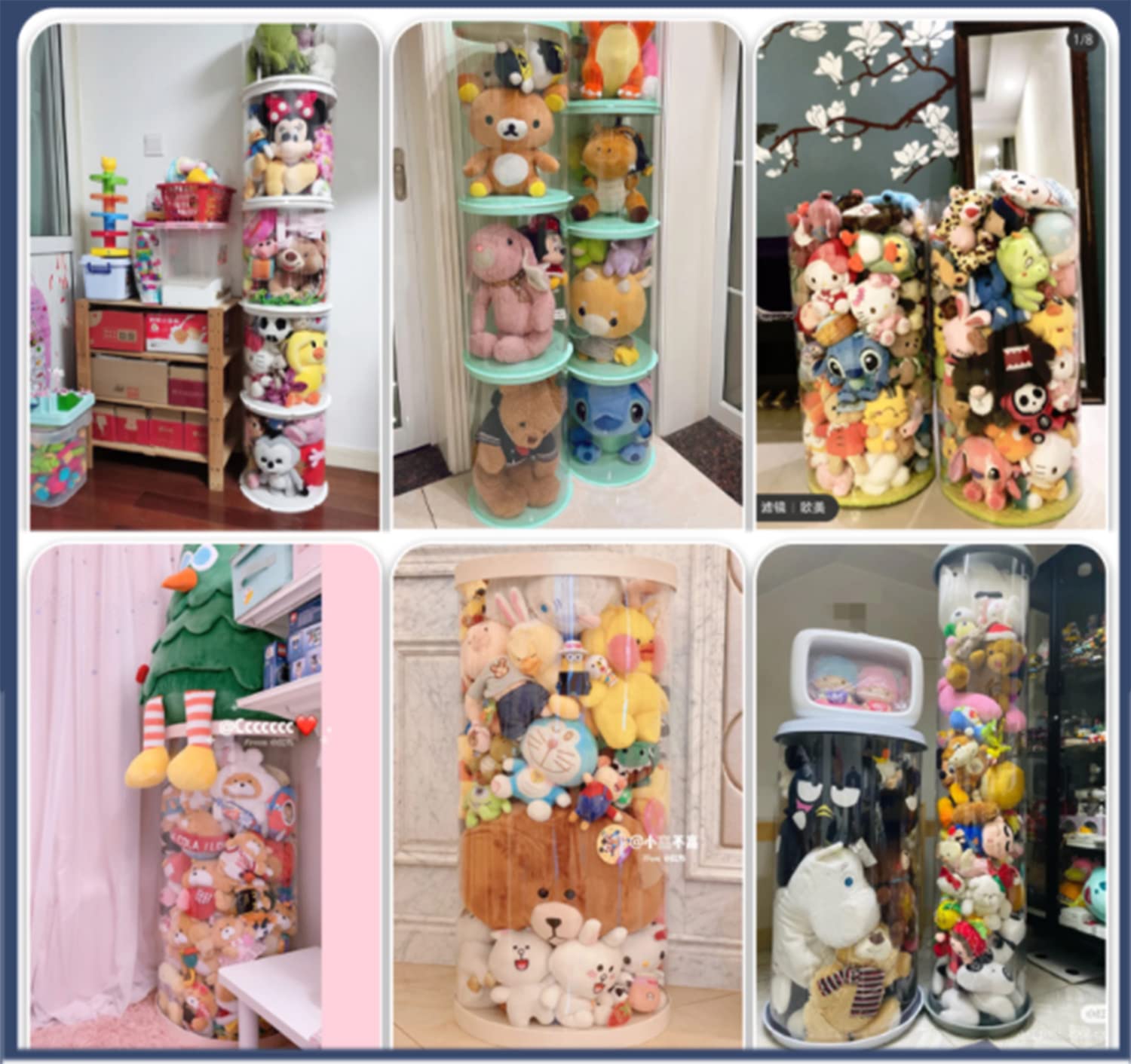 Amazon.co.jp: Liღseek ぬいぐるみ 収納 保管 BOX ケース