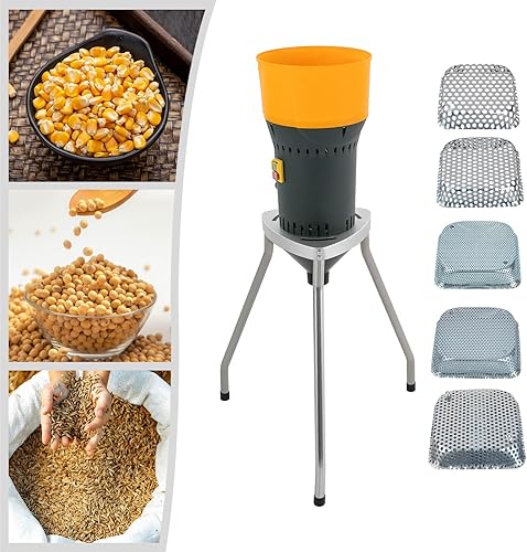 Vista 3 de YIYIBYUS Molinillo de grano de 110 V, molinillo eléctrico de maíz, molinillo de cereales secos para granos secos/deshidratados, especias, arroz