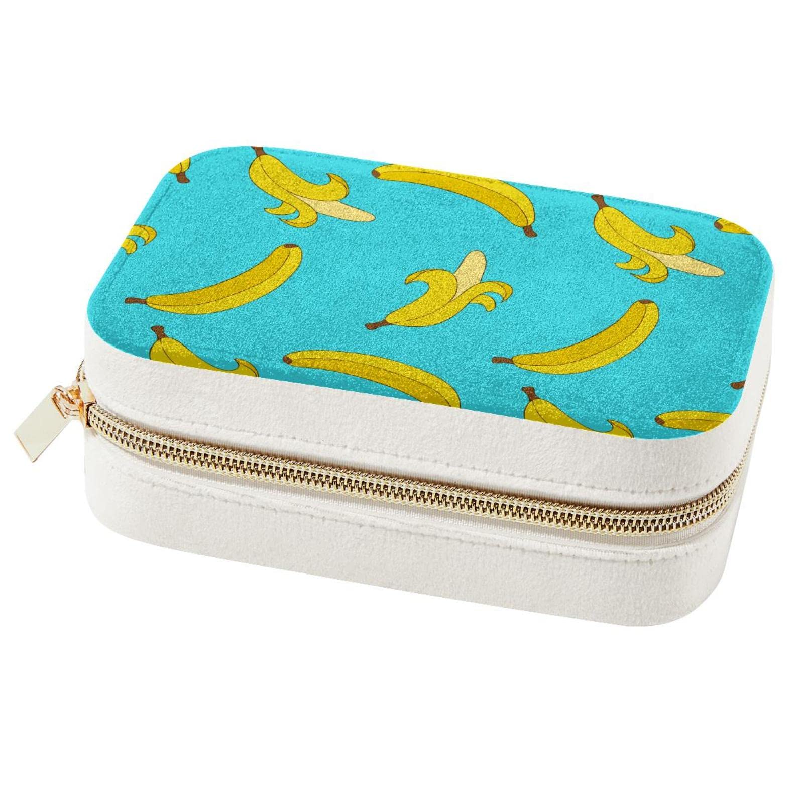 Organiseur bijoux voyage motif banane pour protéger vos colliers en vacances