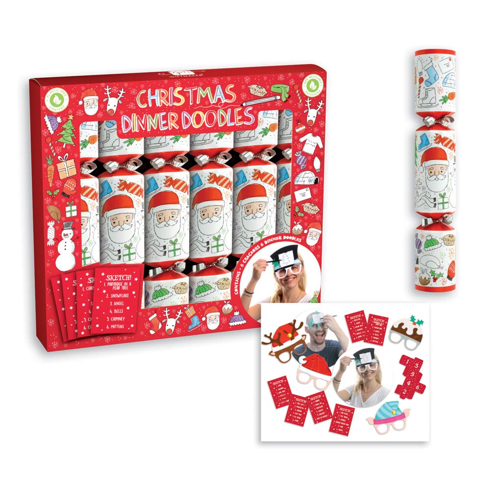 XMAS DINNER DOODLE CRACKERS 6X9in