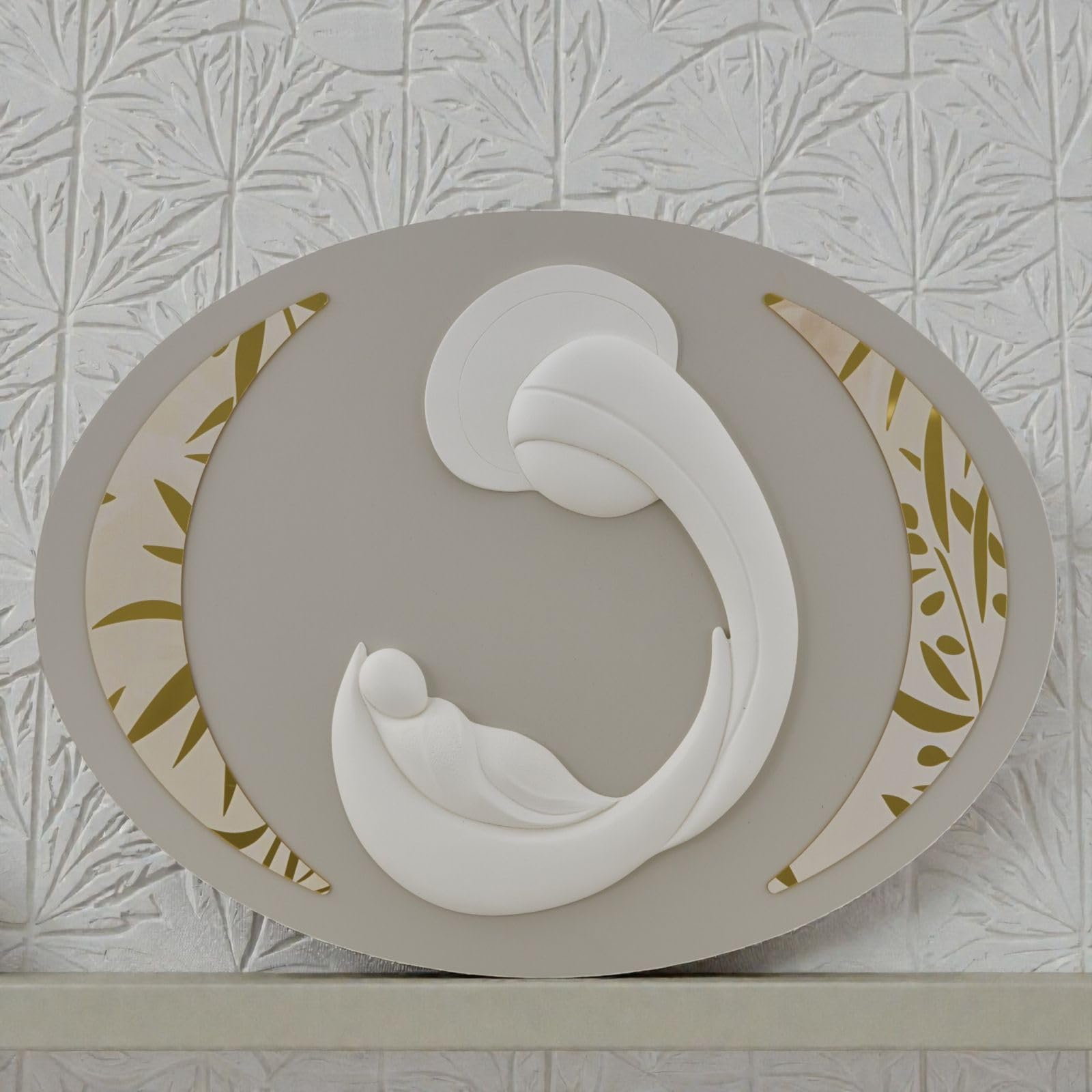 Doni Bomboniere Taufe 1 Stück ovales Bild mit Darstellung der Mutter Konfirmation stilisierte Hochzeit Geschenkideen originell günstig
