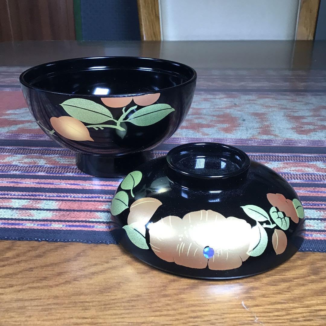 『今日からうー特価』　会津塗　蓋付　お椀　5杯 会津塗 蓋付 お椀 5杯 会津塗 蓋付 お椀 5杯 超メル