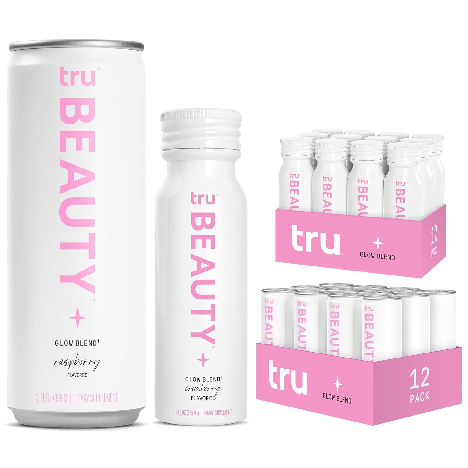 Tru Beauty Sparkling Cans & Wellness Shots Bundle (12pk