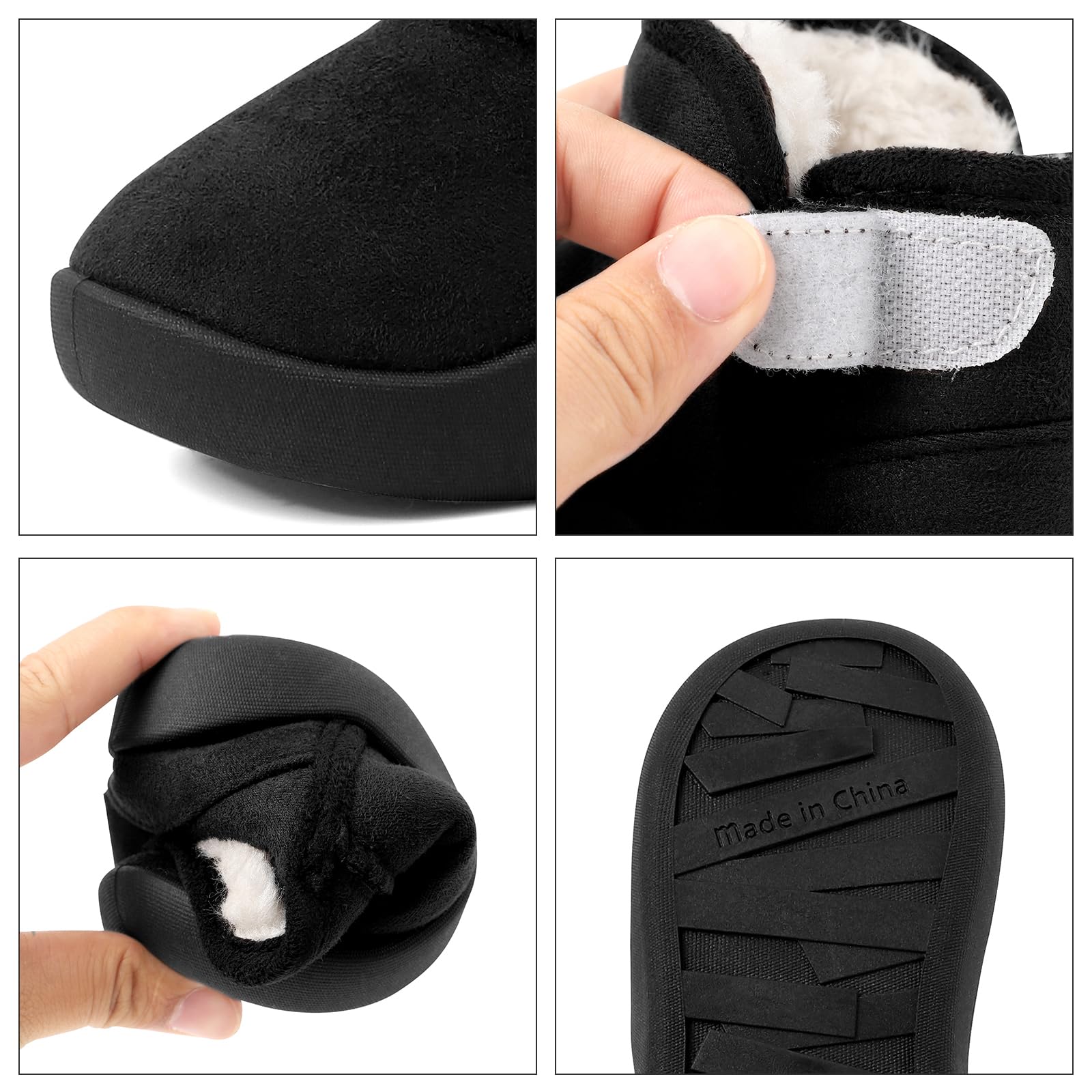 1-5 Année Hiver Bottines Bebe Garçon Fille Peluche Chaude Fourrées Chaussures Pour Tout-petit Enfant