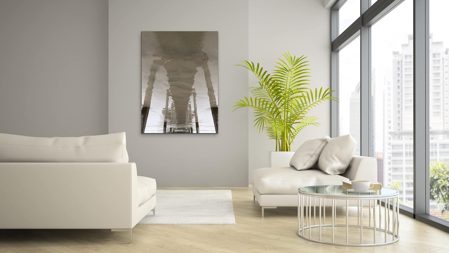 Beneath the Pier 11x14 Photograph Print- Pier/Beach/Reflection/Ocean