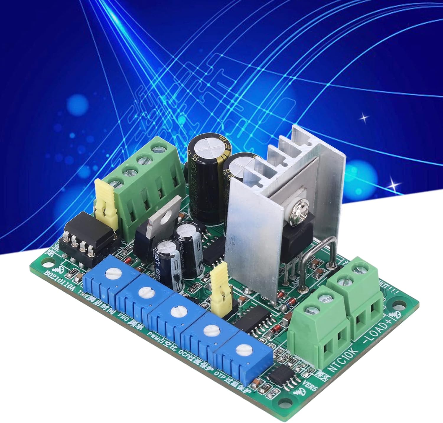 Solenoid Valve Control Module, High Speed Electromagnetic Actuator Drive Board, 3mm Mounting Hole Diameter, with LED Power Indicator, LDBDSZ210116A DC9-32V