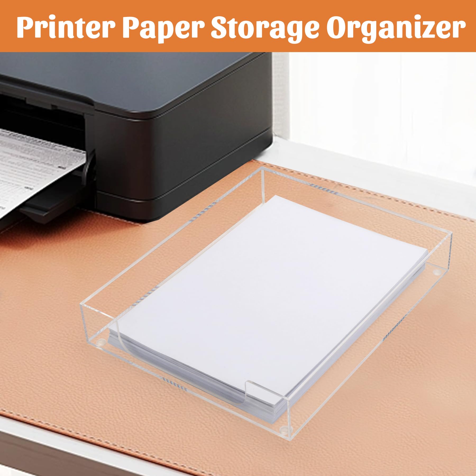 Acryl-Papiertablett, Briefform, Schreibtischablage, Organizer für Büro | Einzeln, stapelbar, robust, Kunststoff-A4-Dokumentenhalter, Sortierer für Zuhause, Schule