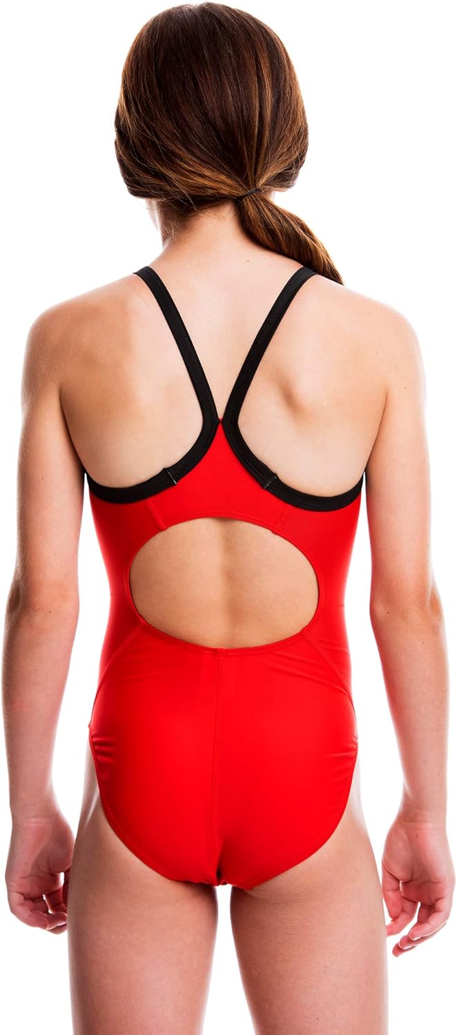 Flow Ignite Swimsuit for Girls - Size 23 to 32 One Piece Competition Swim Suit in Black, Blue, and Red - Image 2