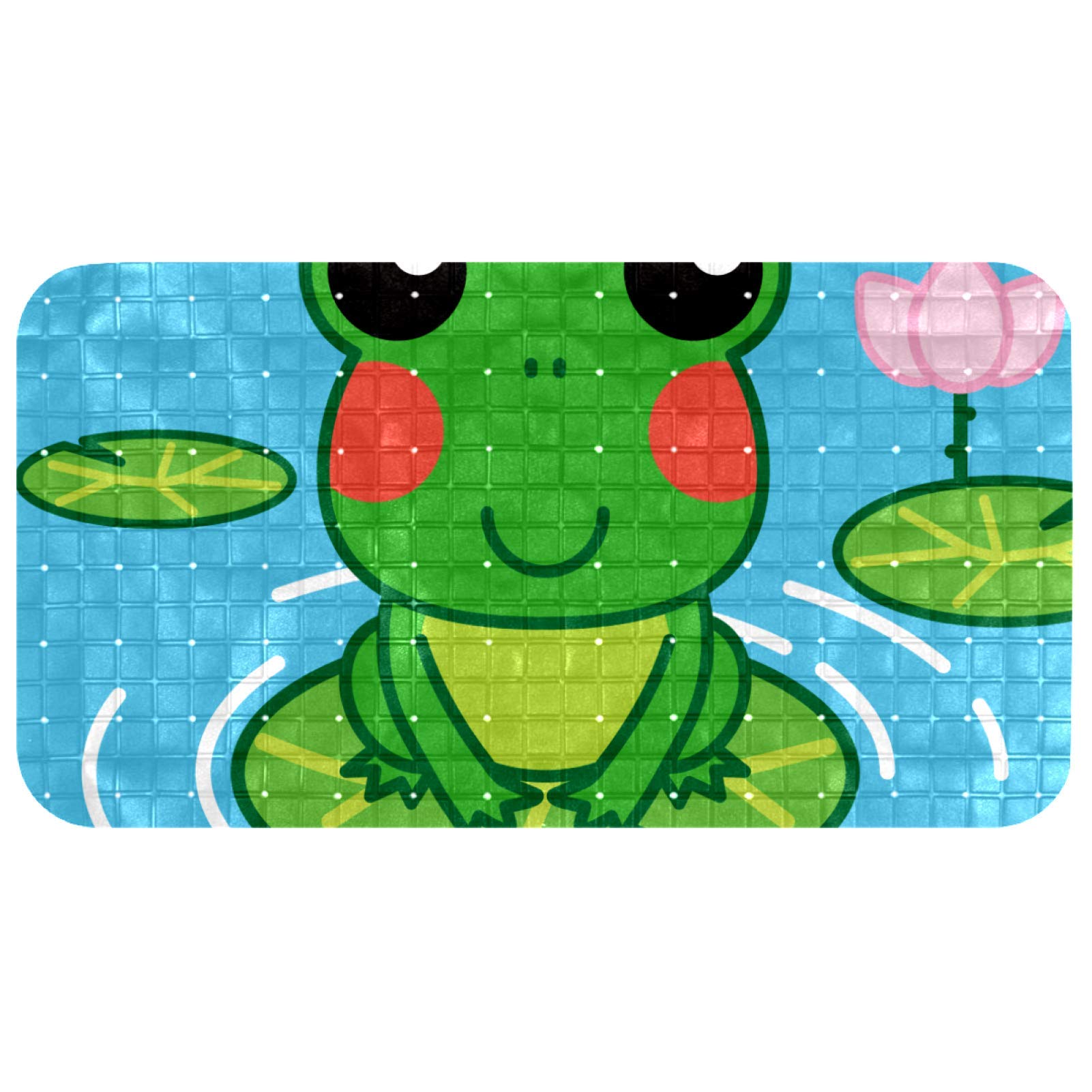 Évitez les glissades : tapis de bain grenouille sans BPA pour enfant