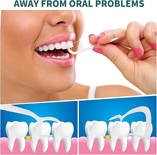 Miniatura 4 de Dispensador de púas de hilo dental, diseño automático emergente, 108 unidades de hilo dental profesional, herramientas perfectas para el cuidado