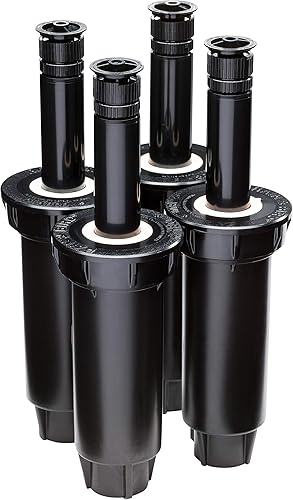 Rain Bird 1803AP4PK - Aspersor profesional emergente, patrón ajustable de 0 a 360, distancia de pulverización de 8 a 15 pies, altura emergente de 3