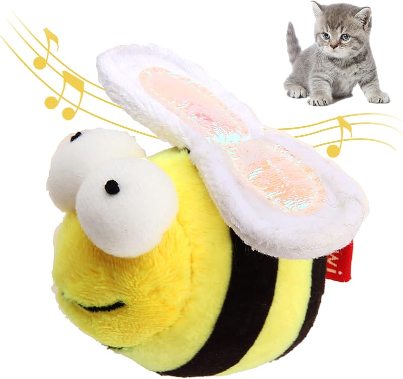 Brinquedo para Gatos em Formato de Abelha com Som e Ativação por Movimento Gigwi G10098A