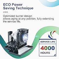 Vista 3 de CTBAIER ET-LAE1000 - Lámpara proyector de repuesto de calidad superior para PANASONIC PT-AE1000 PT-AE1000E PT-AE1000U PT-AE2000 PT-AE2000E