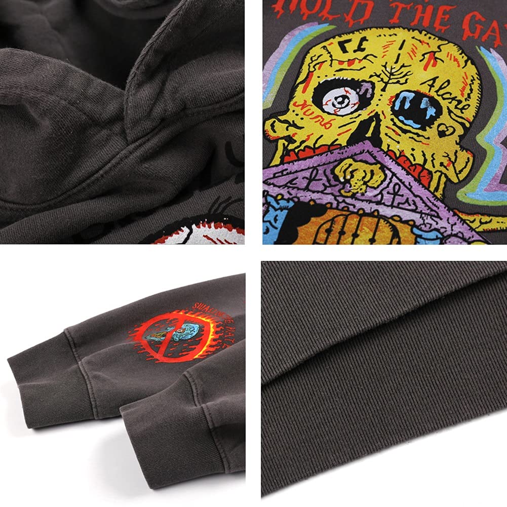 G&F Kanye Uomini Felpa con Cappuccio Hip-Hop Rapper Maglione per Fan Manica Lunga Maglioni