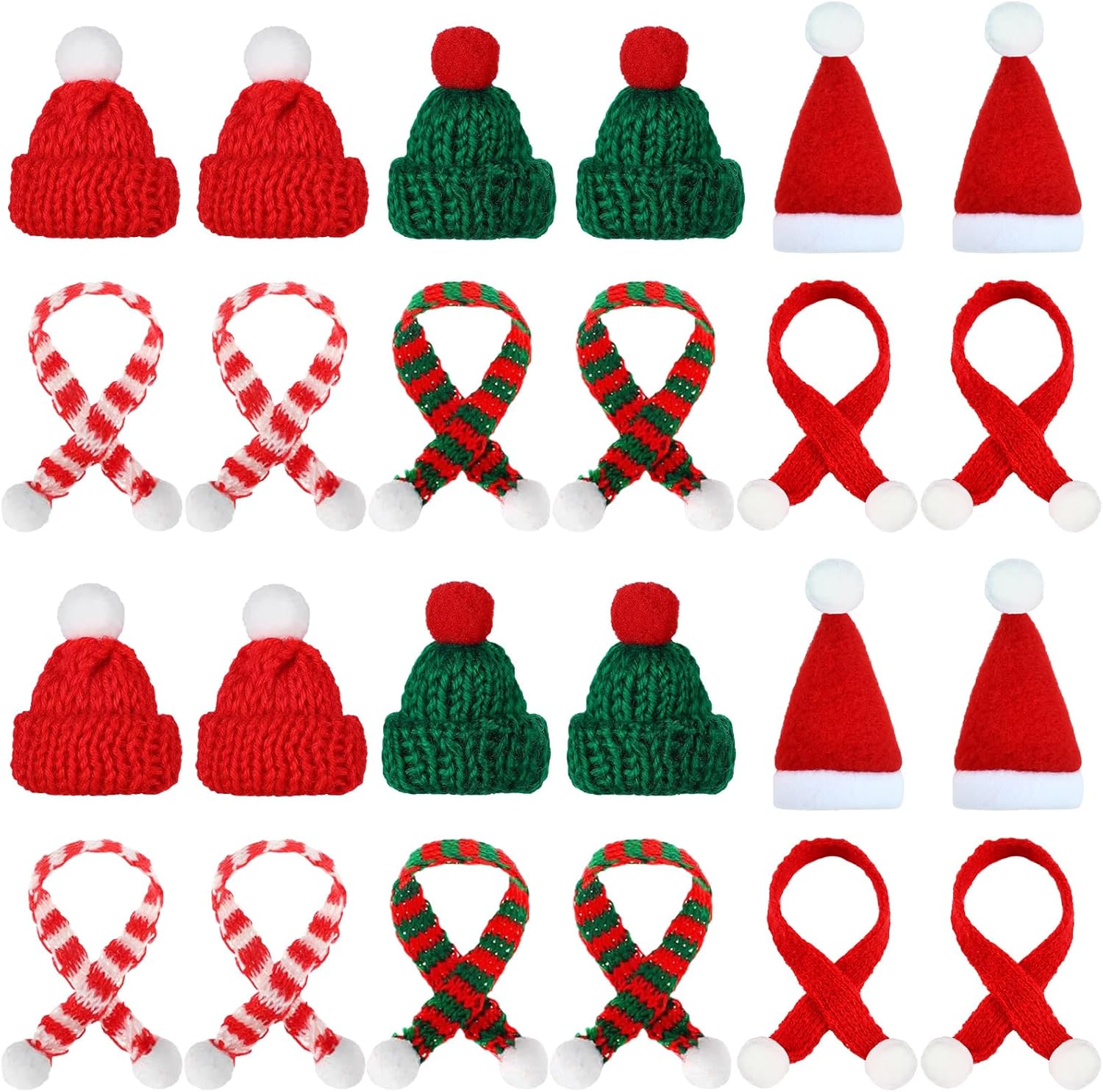 Lana Decorazioni Natalizie Cappellini Addobbi Natalizi Set 60