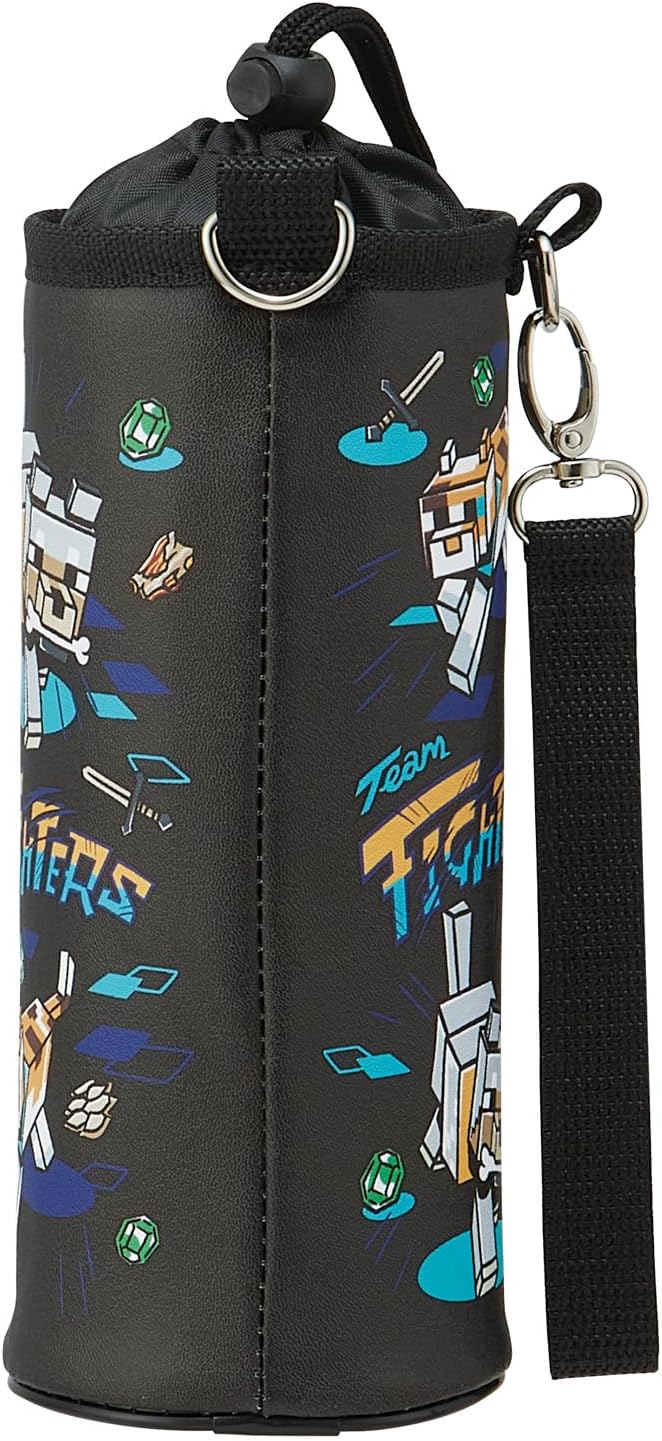 Skater PVPF7-A Bottle Cover, Water Bottle Case, For Kids, Water Bottle Cover, Multi Size, Minecraft, Minecraft, Team, Boys,