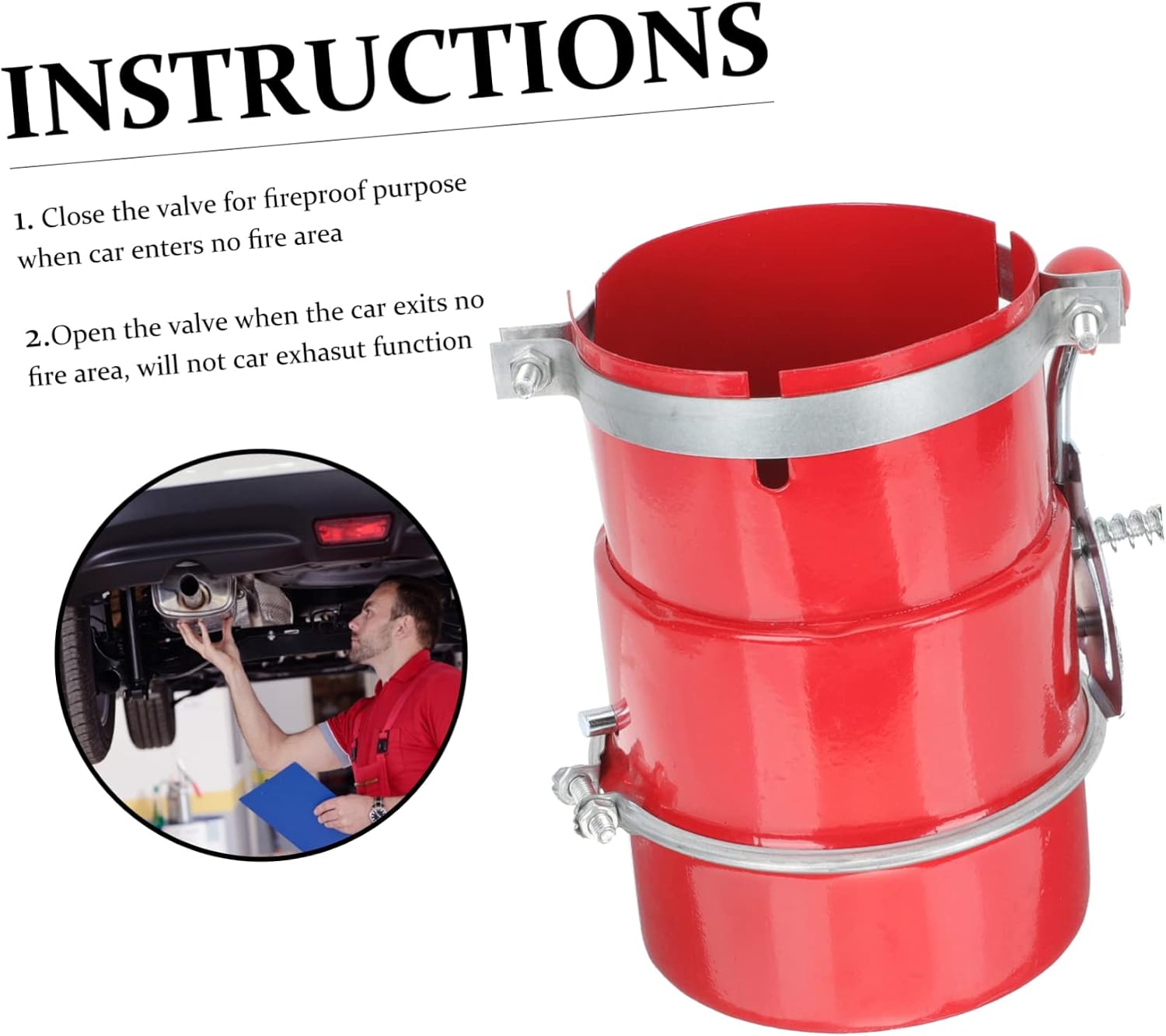 Spark Arrestor for Car Exhaust Fireproof Easy Install High Reliability