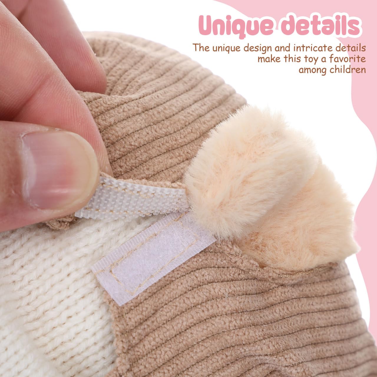 iplusmile 2 Sätze Bärenoutfits mit Overall und Pullover Süße Kleidung für Stofftiere Fördert Kreativität und Spielspaß für Erwachsene