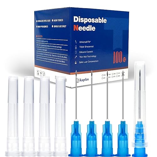 Miniatura 9 de Aguja dispensadora Luer Lock de calibre 23 de 1 pulgada, embalaje individual, paquete de 100