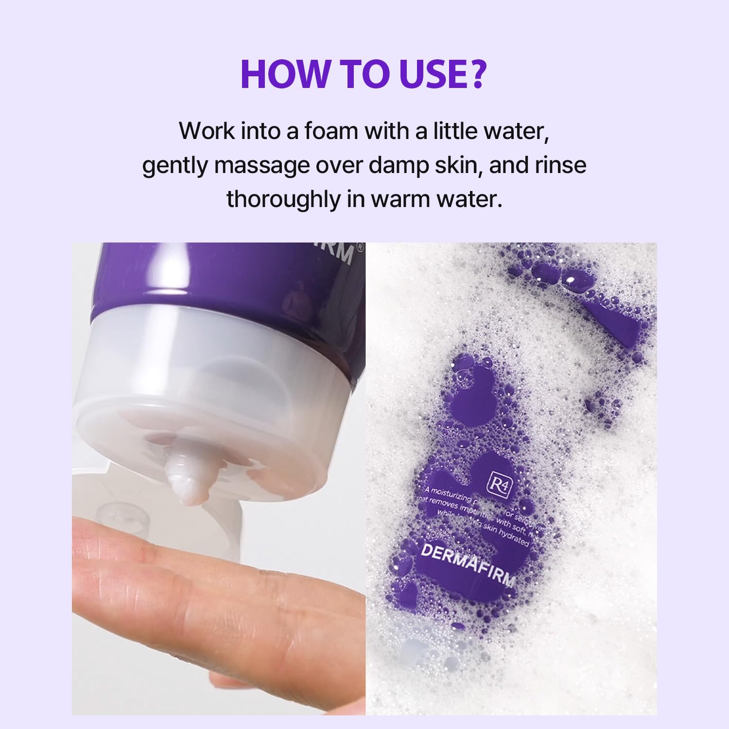 Dermafirm Hydra Repair Cleanser R4 Perilla Purple 150g – Hydrating and Soothing Facial Cleanser for Sensitive Skin - Image 6