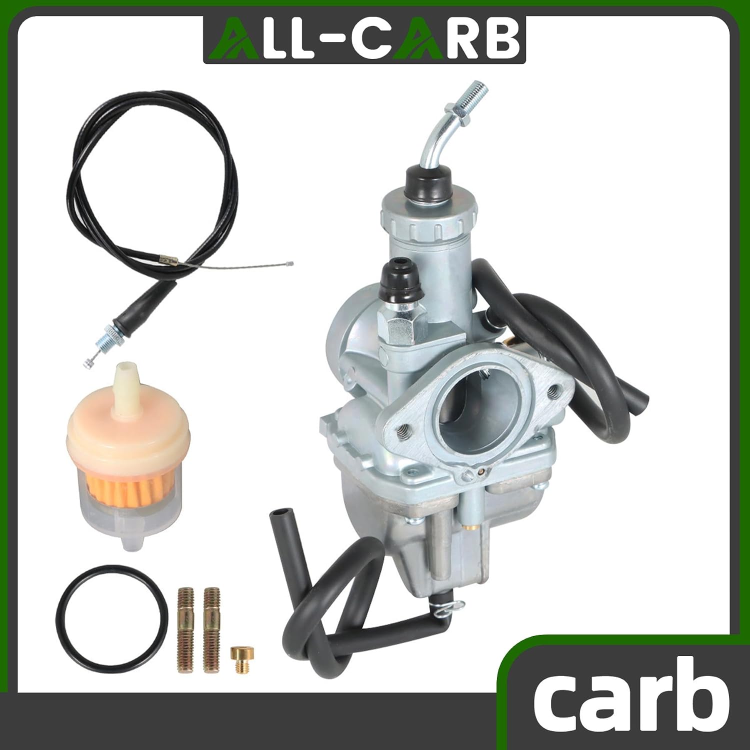 ALL-CARB Carburetor Carb With Throttle Cable Replacement for Yamaha Breeze 125 YFA1 1989 1991-2002 Timberwolf 250 YFA250FW
