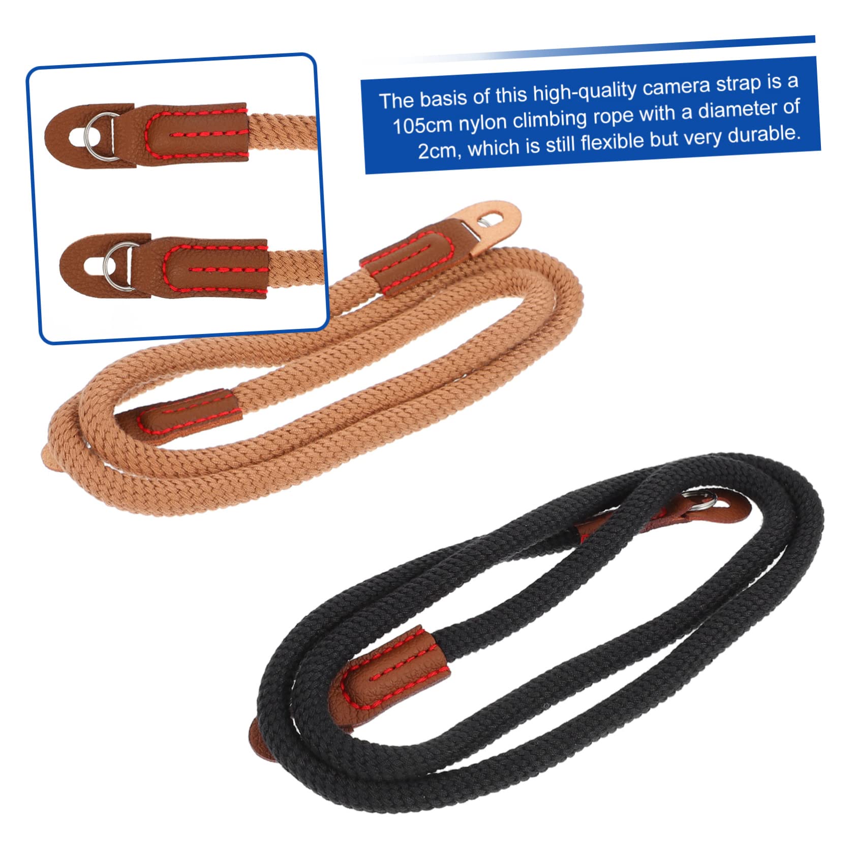 balacoo 2pcs Camera Sling Belt for Shoulder/neck Universal Fit for Slr/mini Cameras