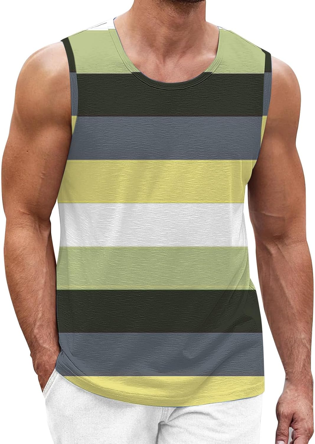 Camiseta Ropa De Hombre Shein Playera Sin Mangas Hombre Camisetas