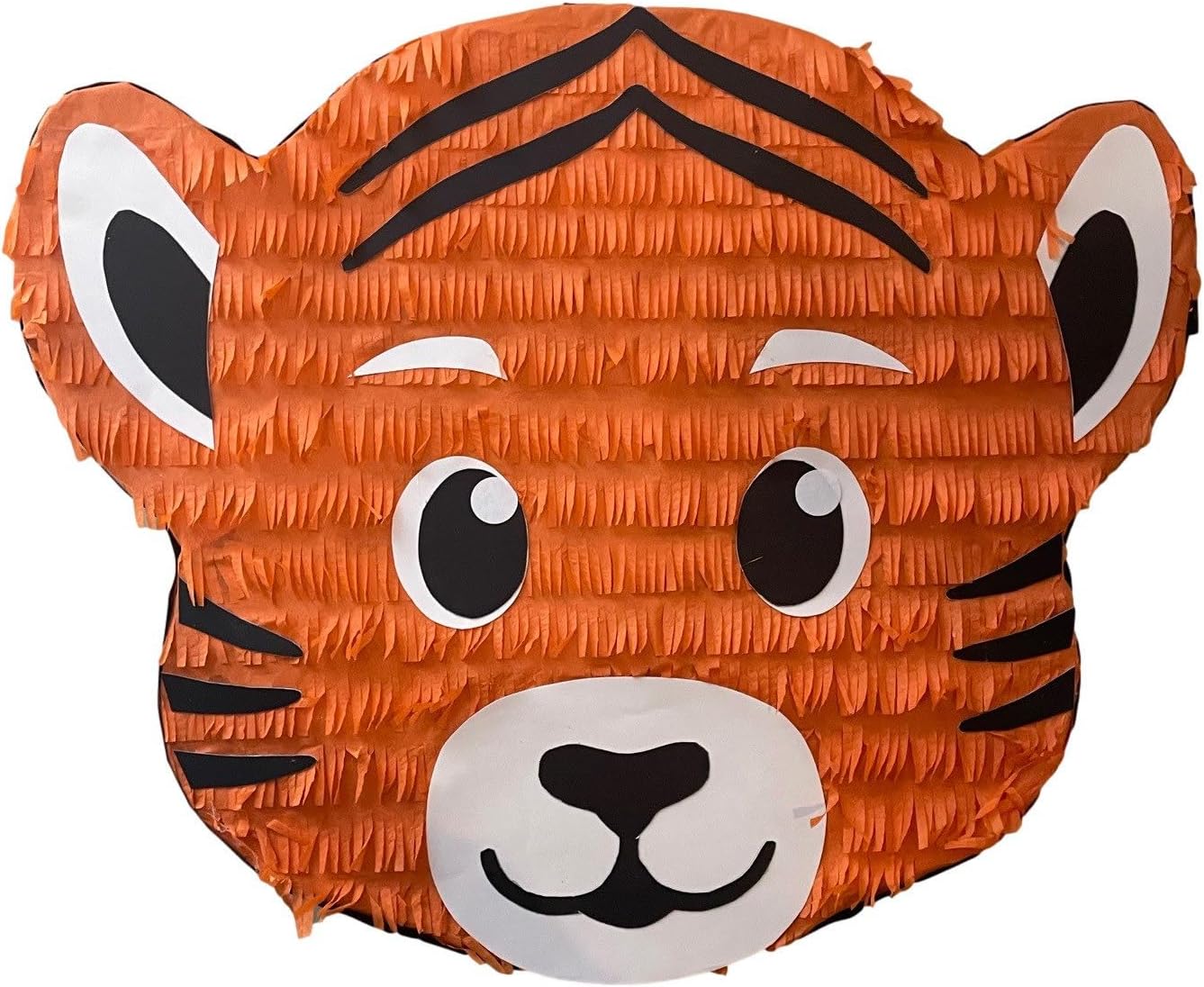Handmade Cute Tiger Piñata, Animal Shape Party Decoration, 18 Inches Tall