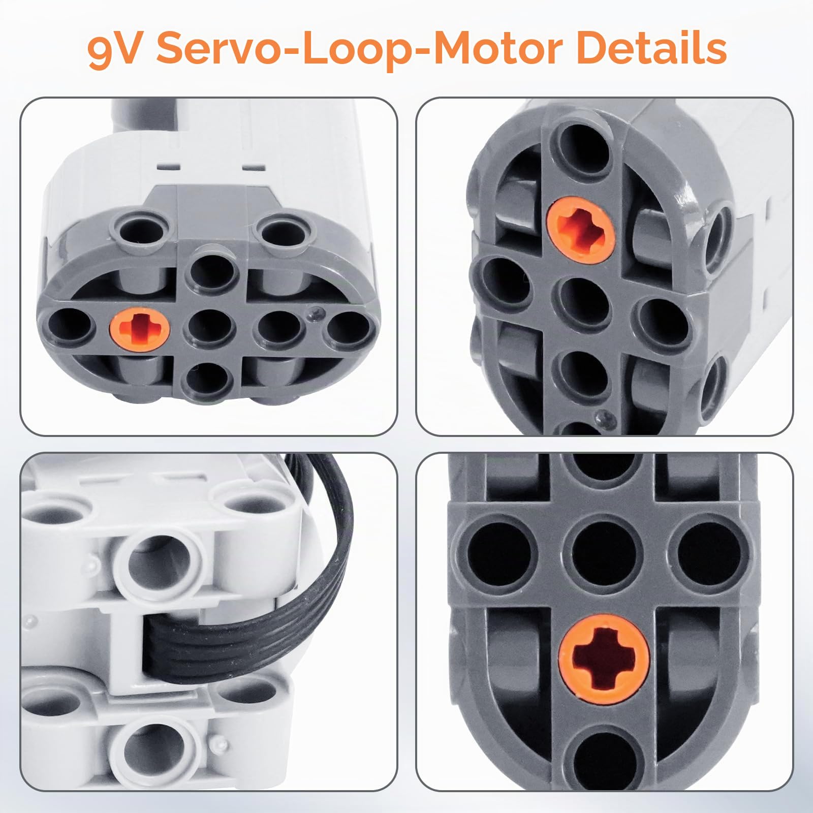 37 PCS Power Functions Spielzeug Motor Set,Servo Motor Power Function Set mit M/L/XL/Servo Motor,Batteriebox,Fernbedienung,Leistungsschaltersteuerung,Beleuchtungsmodul,Verlängerungskabel