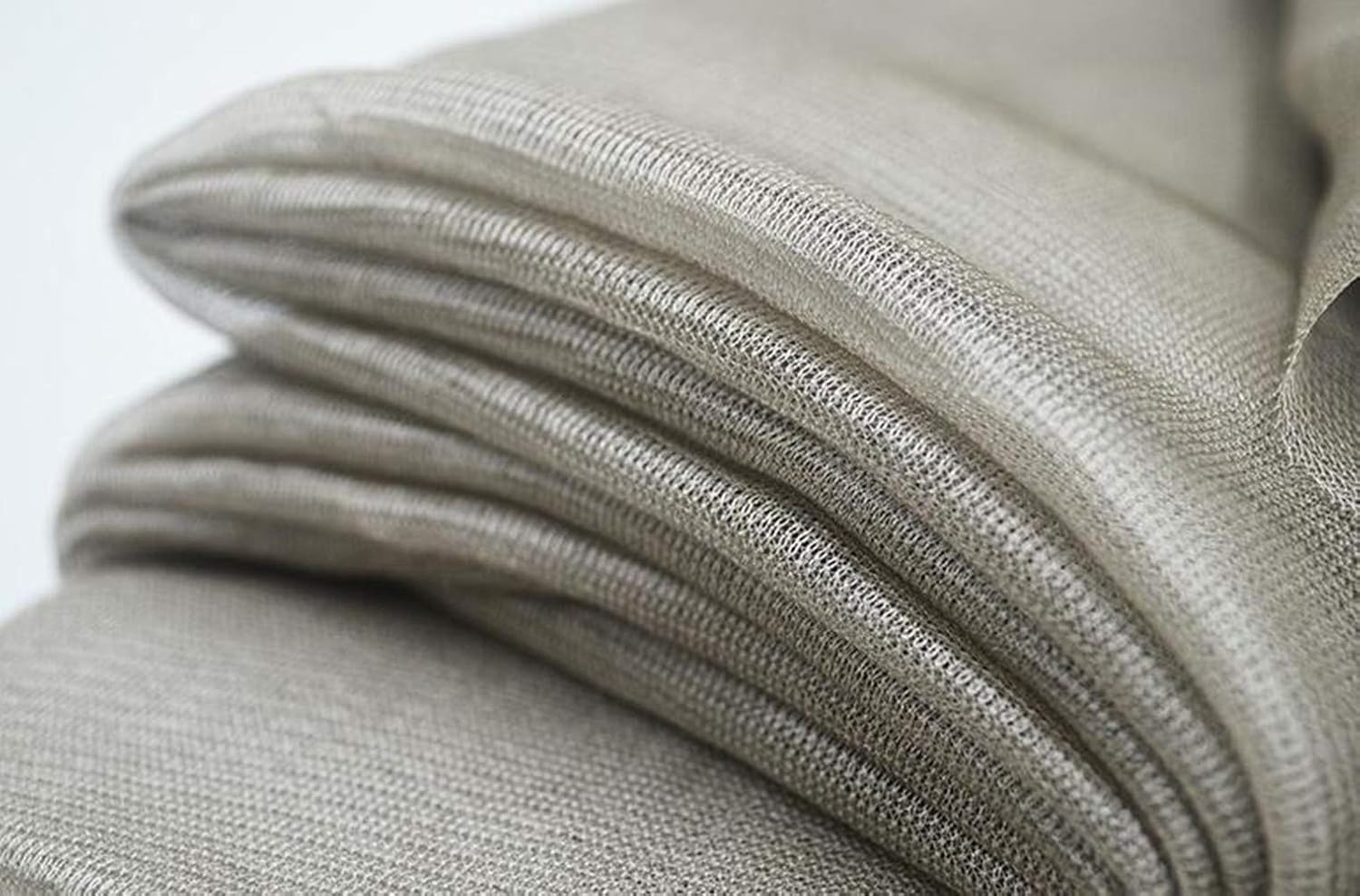Pure Silver Fiber Mesh Faraday Fabric,Faraday Cloth,Fabric Protection Improved Sleep DIY Soft Material(39"x58")