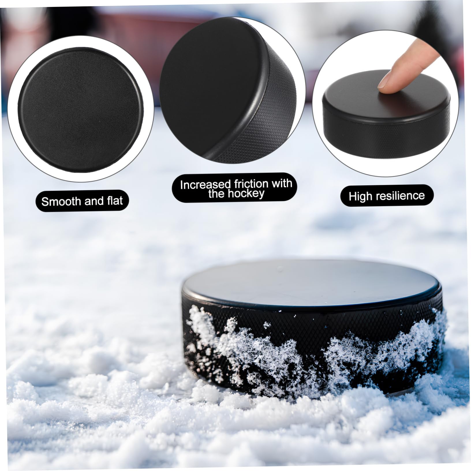 NOLITOY Palet rondelle de Sport de Hockey rondelles de Hockey pour Enfants Hockey intérieur entraînement de Hockey Mini rondelles de Hockey équipement de Hockey Unité Centrale