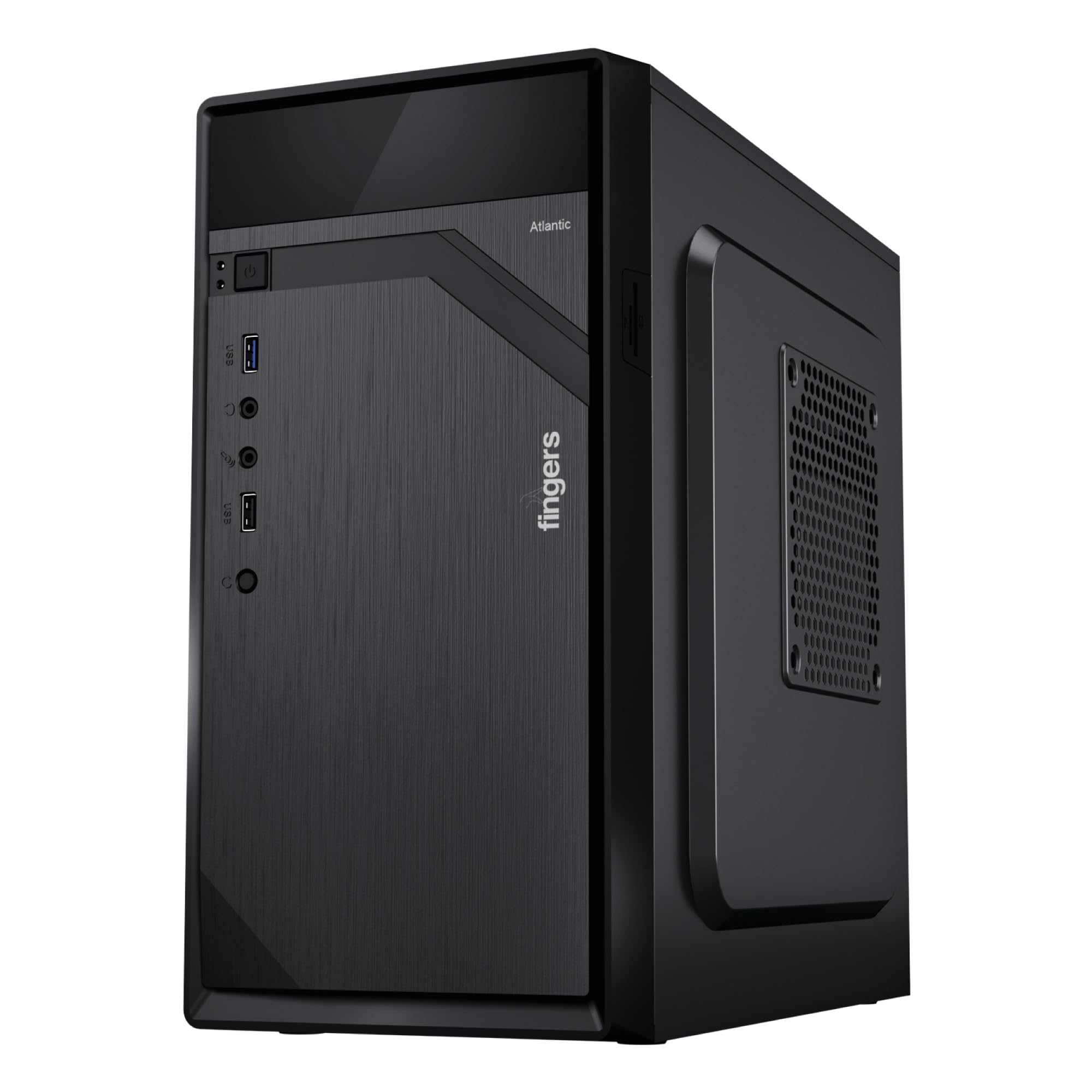 fingers atlantic 3.0 computer pc case (fashionable micro atx pc cabinet with smps | bis certified)