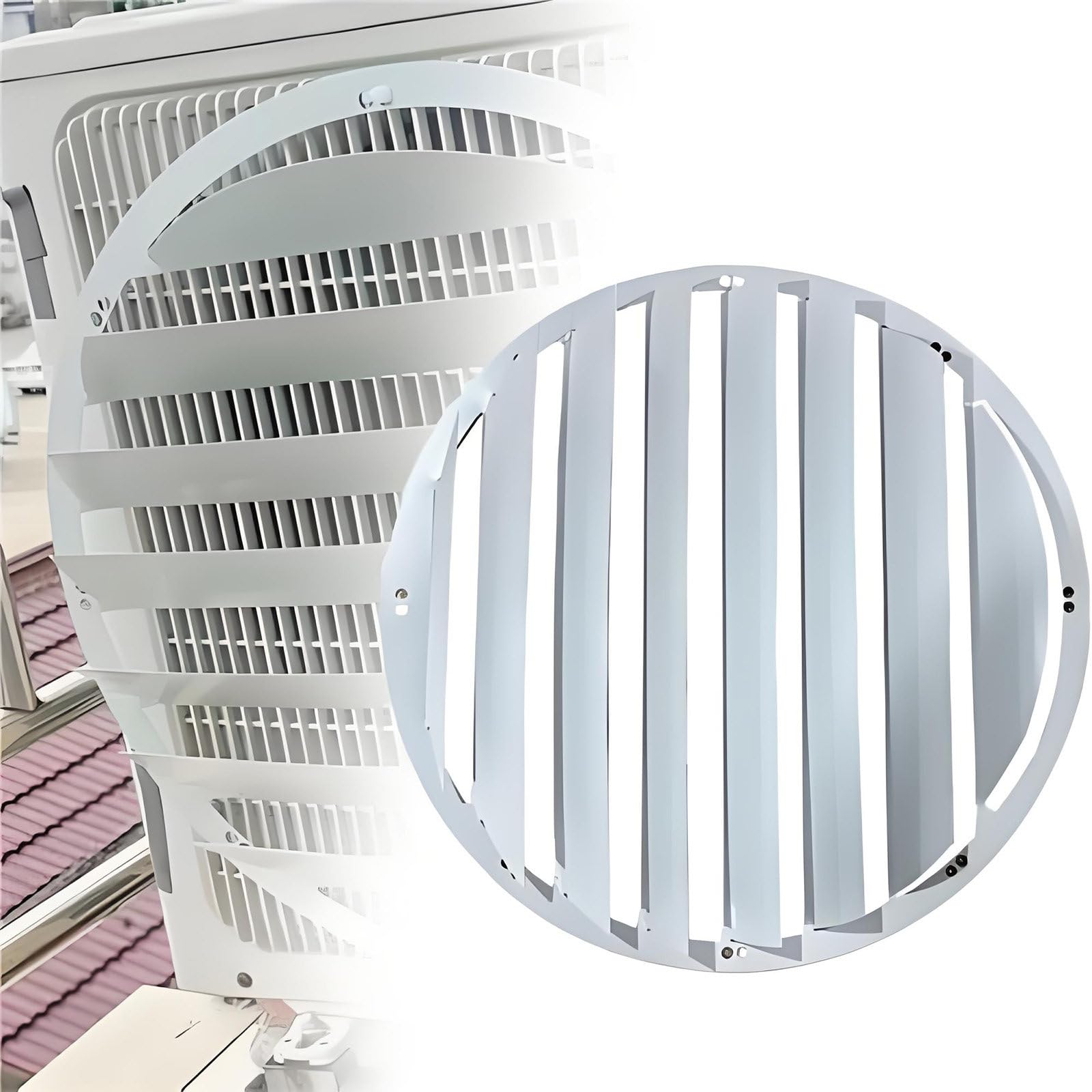 Déflecteur pour climatiseur, empêche Le Flux d'air Direct 22.8x22.8in/58x58cm-Round