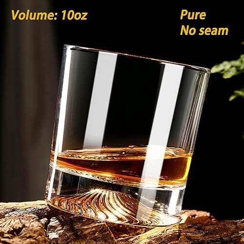 Miniatura 3 de Vasos de whisky, juego de 2 vasos a la antigua moda con 2 bolas de hielo XXL de acero inoxidable, vasos de whisky de 10 onzas, regalo para hombres,