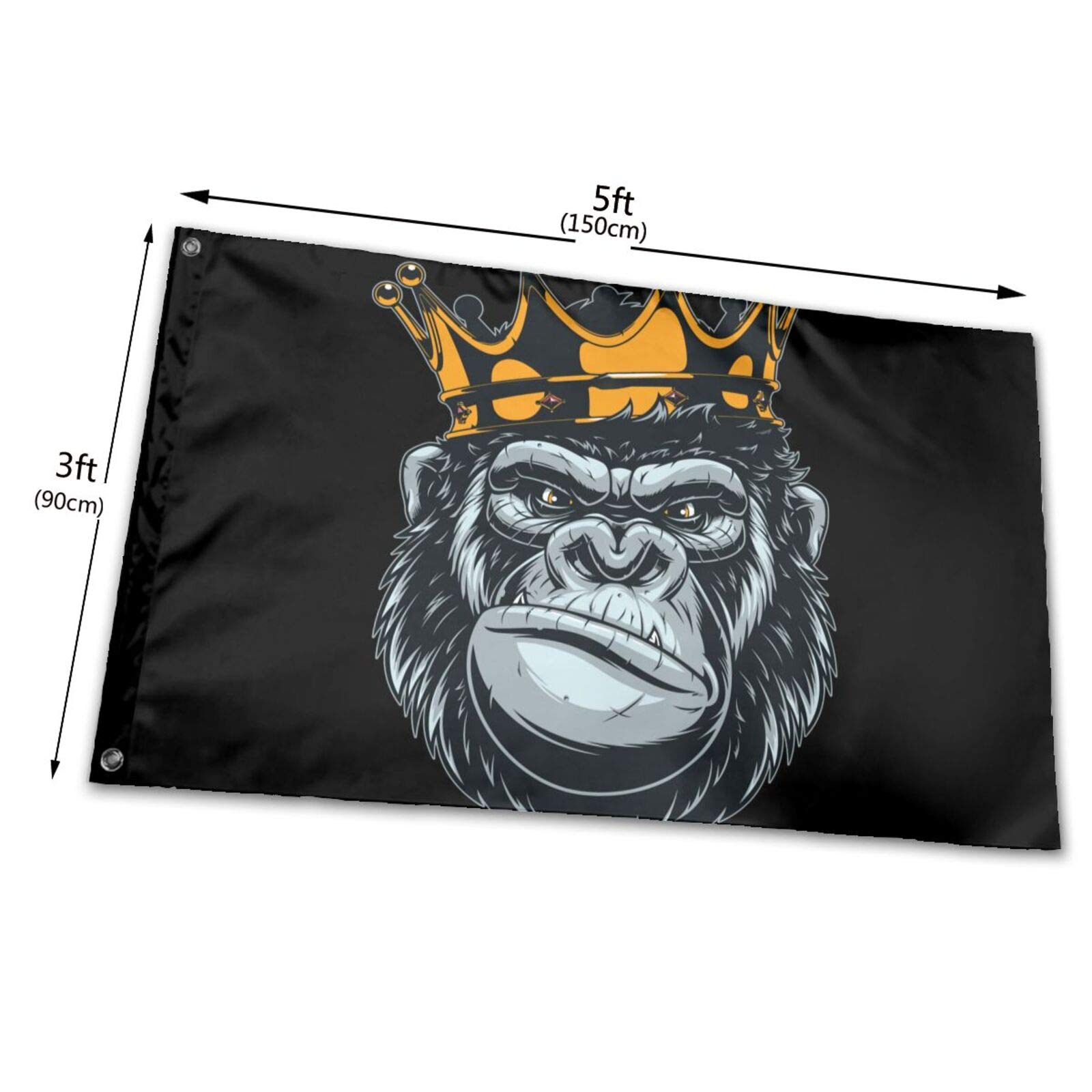 3dRose Gorilla Portrait Gartenflagge – 30,5 X 45,7 Cm, Einseitig Bedruckt, Aus Polyester